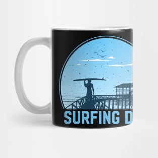 Surfing Dad Mug